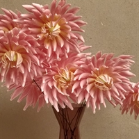 sartrosa Dahlia blomst gamle kunstige plastik blomster genbrug fake flowers